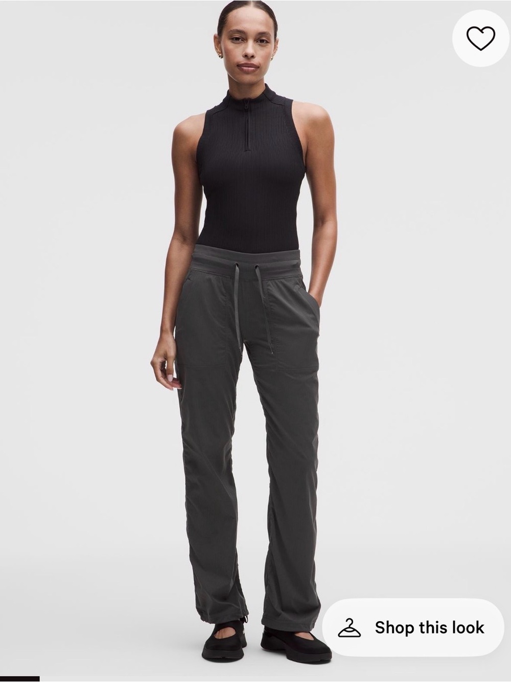 lululemon athletica Women's Dark Gray Drawstring Track Pants